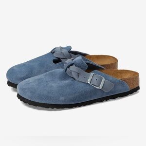 Birkenstock Braided Boston Clogs Size 6 Color Elemental Blue New - Never Worn